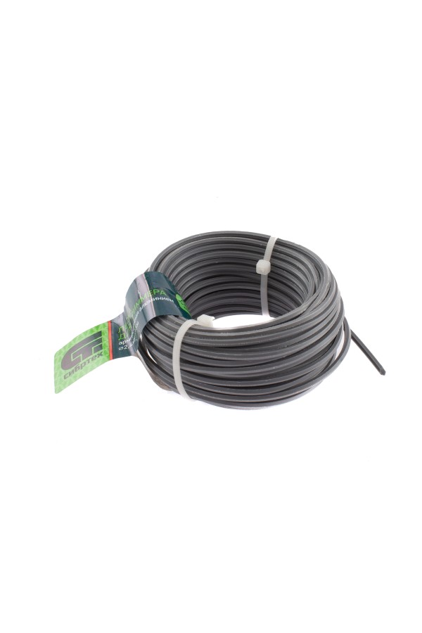 Леска для триммера звезда, армированная алюминием, 2.4 мм х 15 м, Сибртех