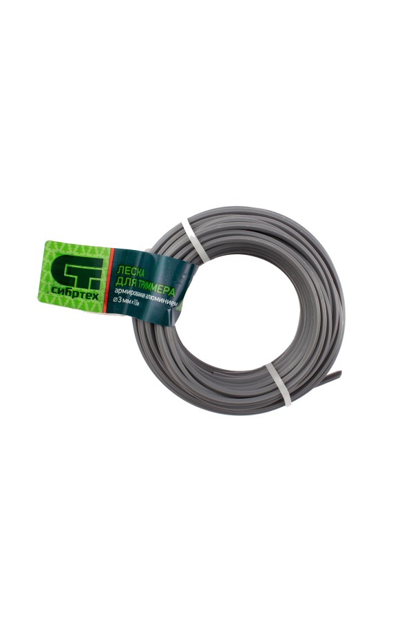 Леска для триммера звезда, армированная алюминием, 3.0 мм х 10 м, Сибртех