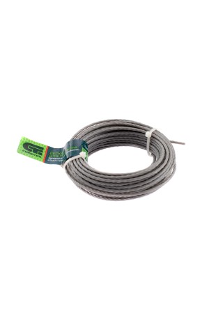 Леска для триммера квадратная витая, армированная алюминием, 3.0 мм х 10 м, Россия Сибртех