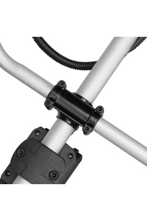 Триммер бензиновый DT-43E, 43 см3, неразъемная штанга, электростартер, состоит из 2 частей Denzel