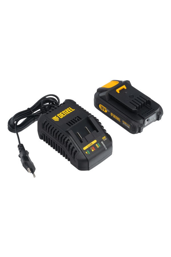 Триммер бензиновый DT-52E, 52 см3, неразъемная штанга, электростартер, состоит из 2 частей Denzel