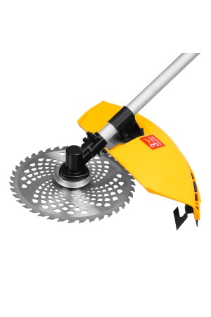 Триммер бензиновый DT-52E, 52 см3, неразъемная штанга, электростартер, состоит из 2 частей Denzel