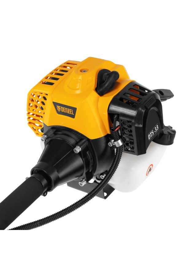 Триммер бензиновый DTS-33, 33 см3, неразъемная штанга, состоит из 2 частей Denzel