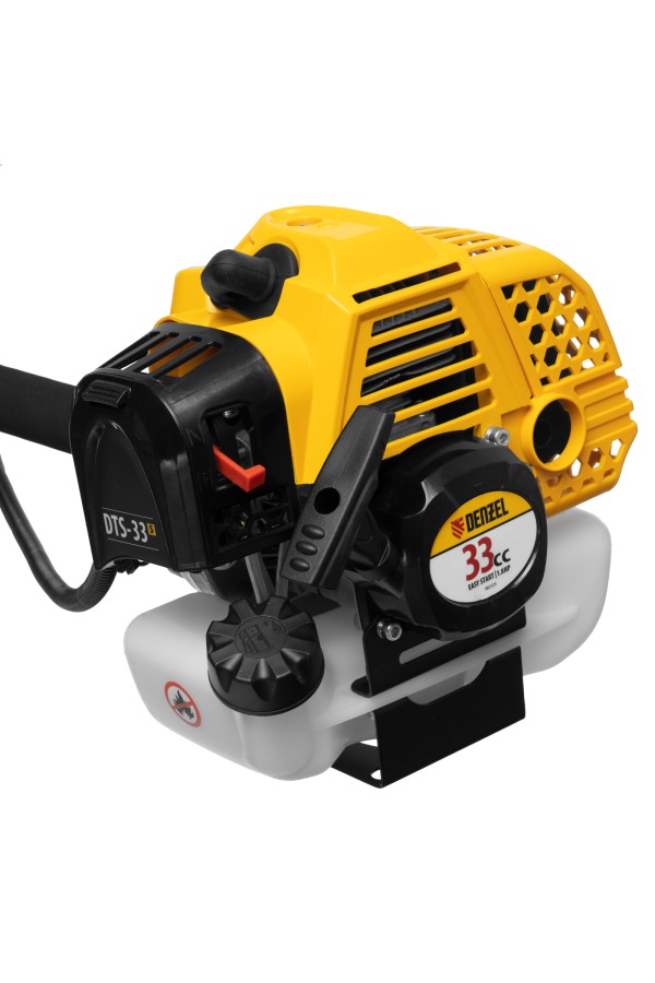 Триммер бензиновый DTS-33S, 33 см3, разъемная штанга, состоит из 2 частей Denzel
