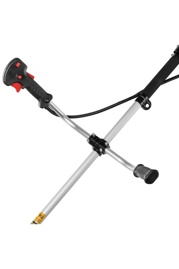 Триммер бензиновый DTS-43, 43 см3, неразъемная штанга, состоит из 2 частей Denzel