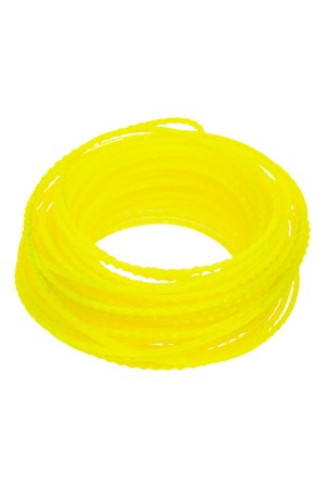 Леска для триммера зубчатый квадрат, 2,4мм х 15м, FLEX CORD, DENZEL