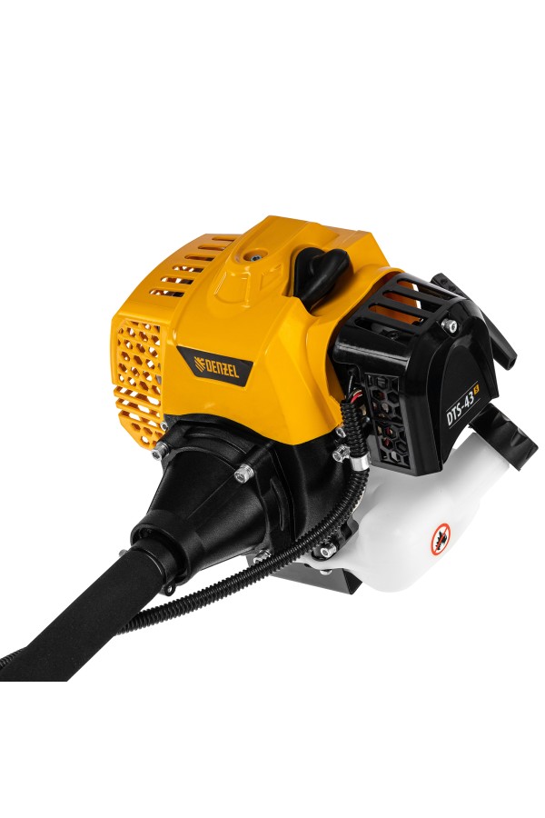 Триммер бензиновый DTS-43S, 43 см3, разъемная штанга, состоит из 2 частей Denzel