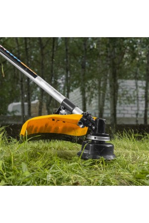 Триммер бензиновый DT 33, 33 см3, 1.8 л. с, неразъемная штанга, состоит из 2 частей Denzel