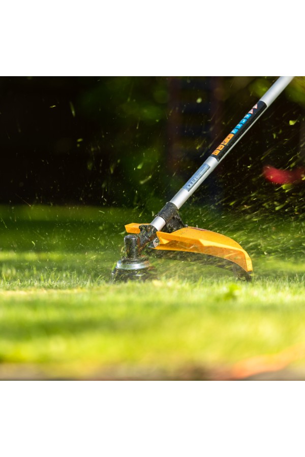 Триммер бензиновый DT 33S, 33 см3, 1.8 л. с, разъемная штанга, состоит из 2 частей Denzel