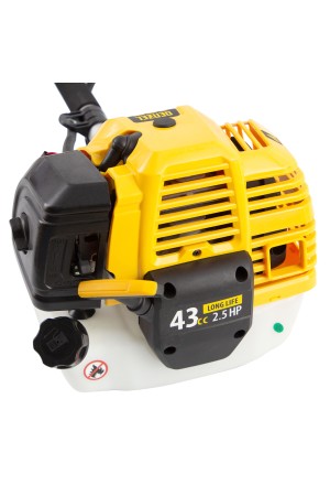 Триммер бензиновый DT 43, 43 см3, 2.5 л. с, неразъемная штанга, состоит из 2 частей Denzel