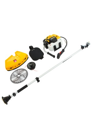 Триммер бензиновый DT 43, 43 см3, 2.5 л. с, неразъемная штанга, состоит из 2 частей Denzel