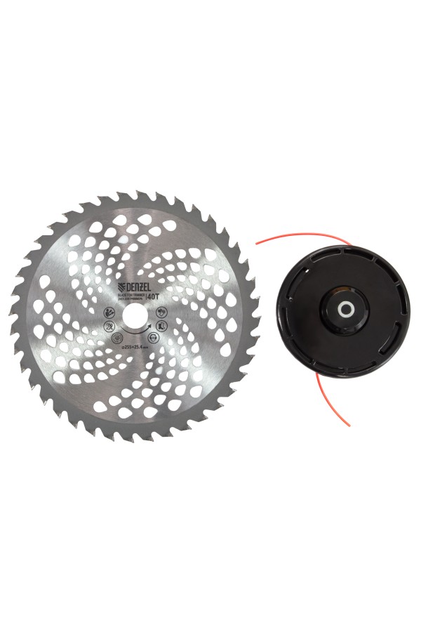 Триммер бензиновый DT 43, 43 см3, 2.5 л. с, неразъемная штанга, состоит из 2 частей Denzel