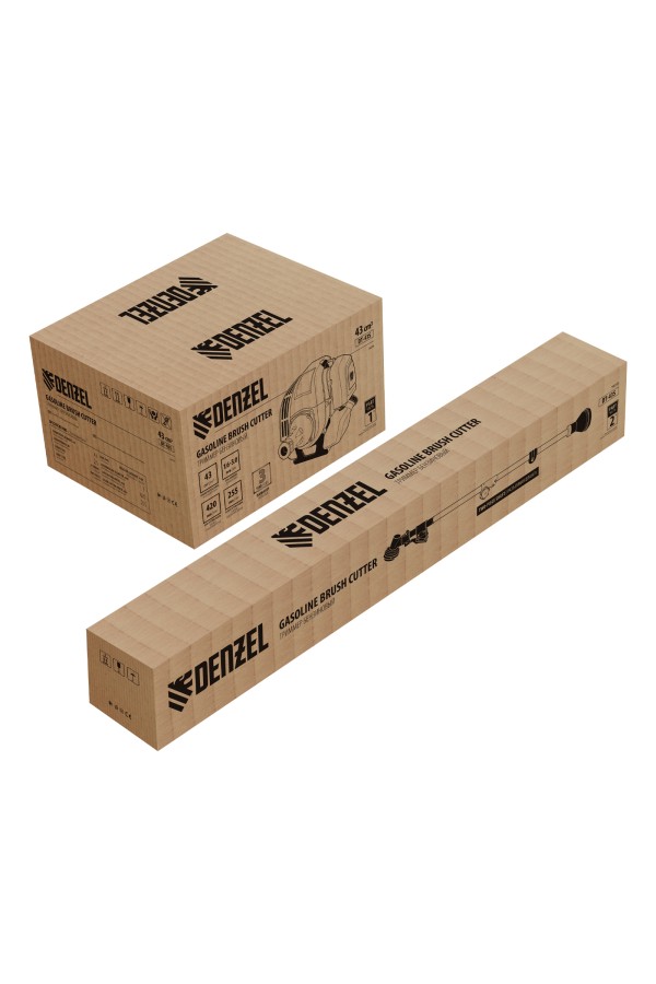 Триммер бензиновый DT 43S, 43 см3, 2.5 л. с, разъемная штанга, состоит из 2 частей Denzel