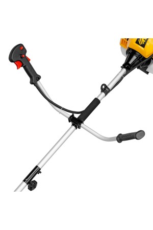 Триммер бензиновый DT 43S, 43 см3, 2.5 л. с, разъемная штанга, состоит из 2 частей Denzel