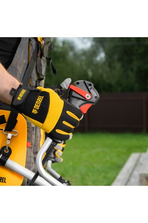 Триммер бензиновый DT 52, 52 см3, 3 л. с, неразъемная штанга, состоит из 2 частей Denzel