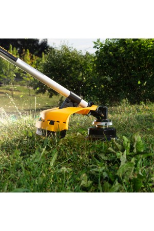 Триммер бензиновый DT 52S, 52 см3, 3 л. с, разъемная штанга, состоит из 2 частей Denzel