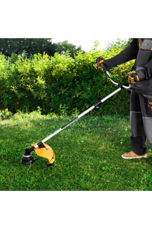 Триммер бензиновый DT 52S, 52 см3, 3 л. с, разъемная штанга, состоит из 2 частей Denzel