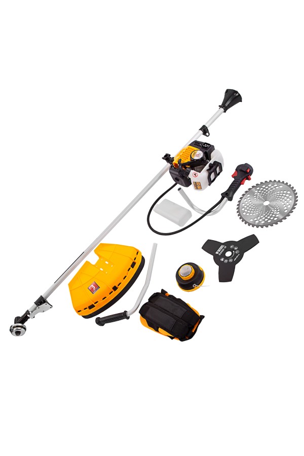 Триммер бензиновый DGT 330, 33 см3, 1.8 л. с, неразъемная штанга, состоит из 2 частей Denzel