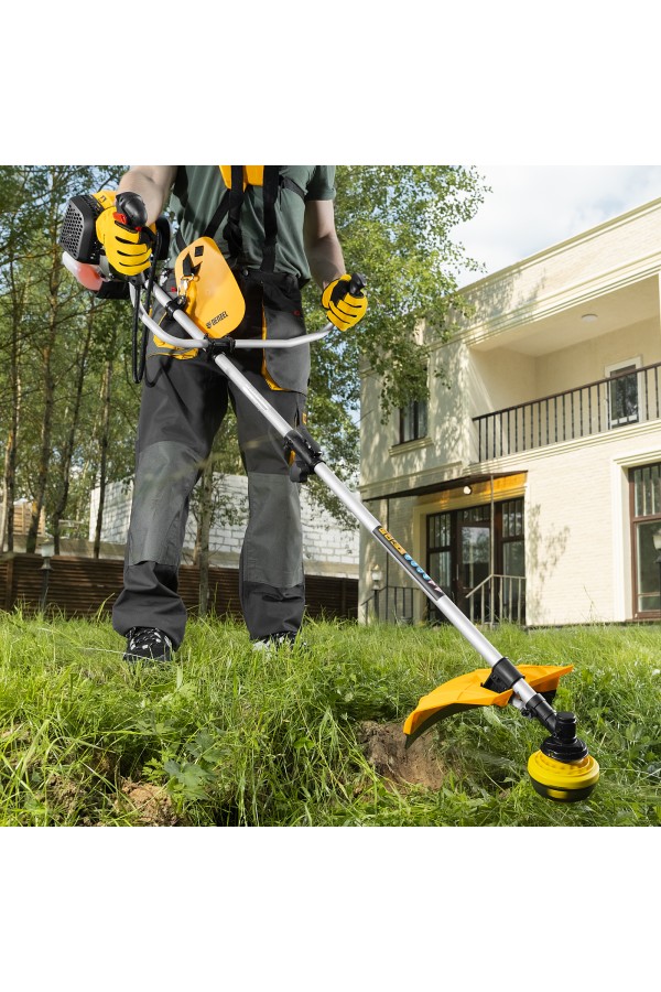 Триммер бензиновый DGT 330S, 33 см3, 1.8 л. с, разъемная штанга, состоит из 2 частей Denzel