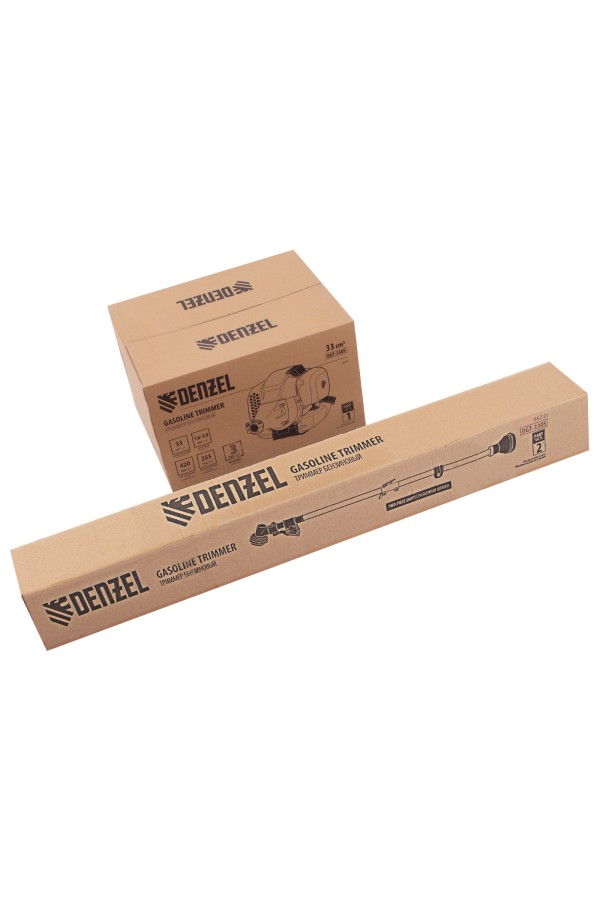 Триммер бензиновый DGT 330S, 33 см3, 1.8 л. с, разъемная штанга, состоит из 2 частей Denzel