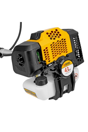 Триммер бензиновый DGT 430, 43 см3, 2.5 л. с, неразъемная штанга, состоит из 2 частей Denzel