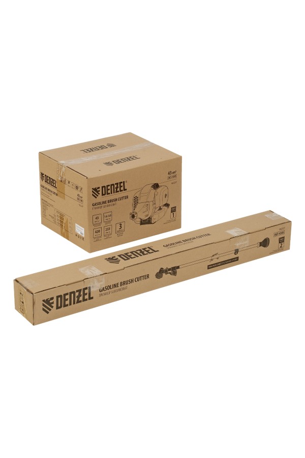Триммер бензиновый DGT 430S, 43 см3, 2.5 л. с, разъемная штанга, состоит из 2 частей Denzel