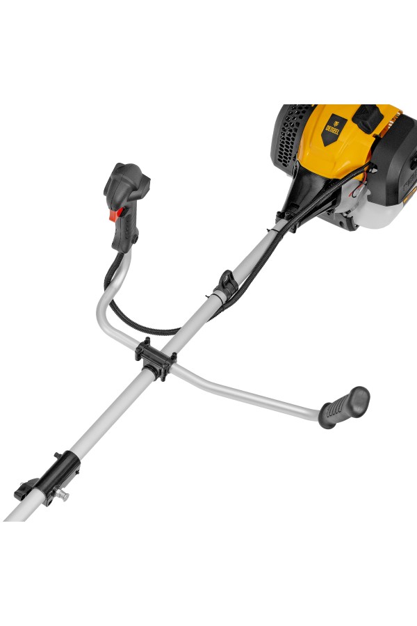 Триммер бензиновый DGT 520S, 52 см3, 3 л. с, разъемная штанга, состоит из 2 частей Denzel