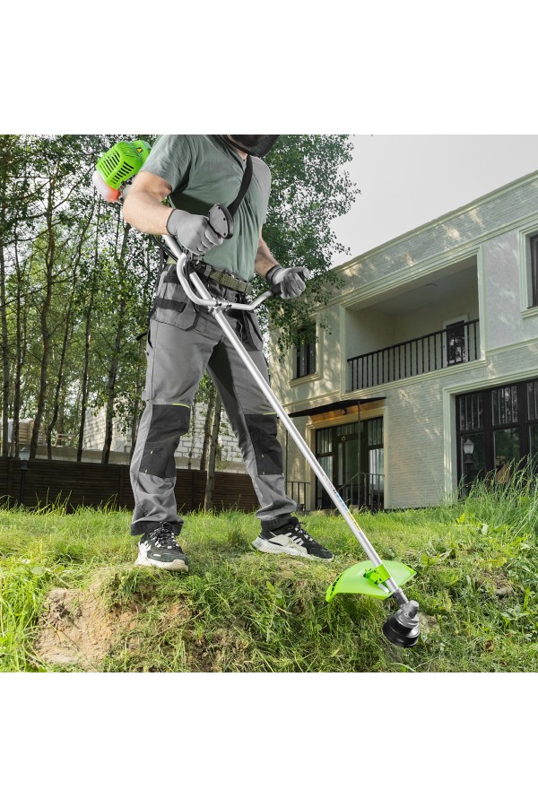 Триммер бензиновый БКС 1300, 25 см3, 1.3 л. с, неразъемная штанга, состоит из 2 частей Сибртех