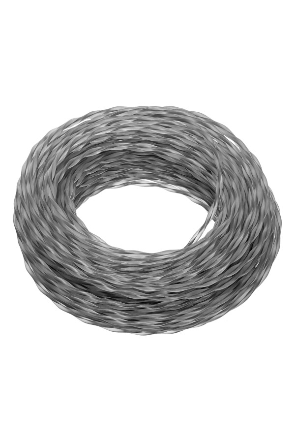 Леска для триммера двухкомпонентная эллипс 2,4мм х 15м, блистер EXTRA CORD,  Denzel