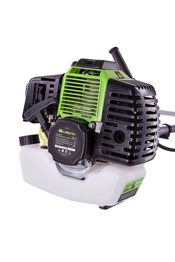 Триммер бензиновый КС-2500Н, 43 см3, неразъемная штанга, состоит из 2 частей Сибртех