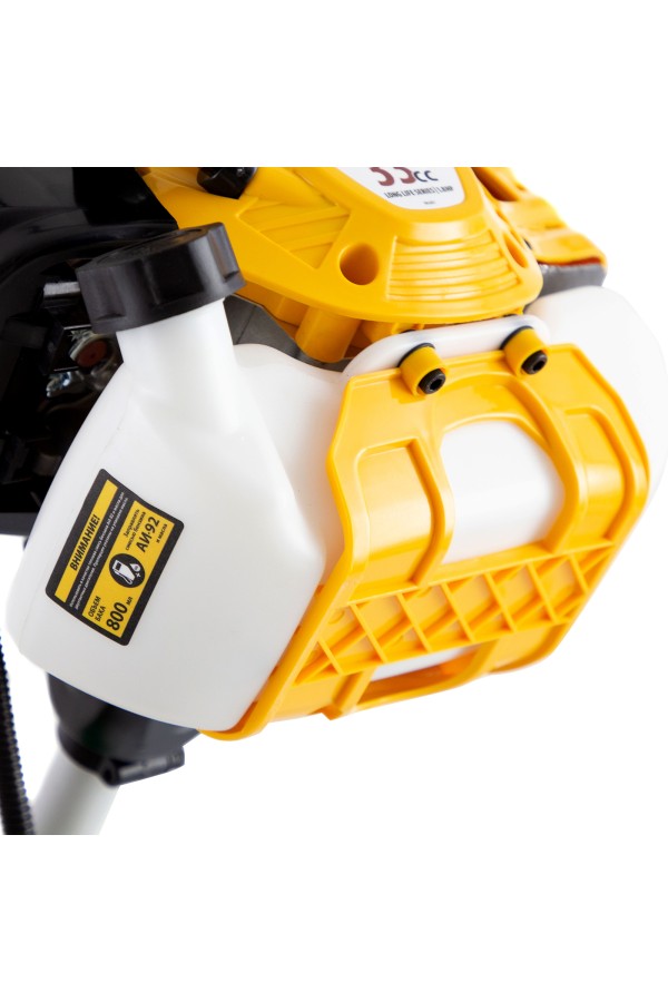 Триммер бензиновый DTL-33, 33 см3, неразъемная штанга Denzel