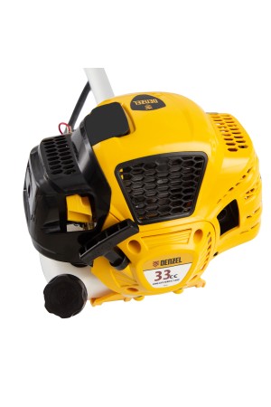 Триммер бензиновый DTL-33, 33 см3, неразъемная штанга Denzel