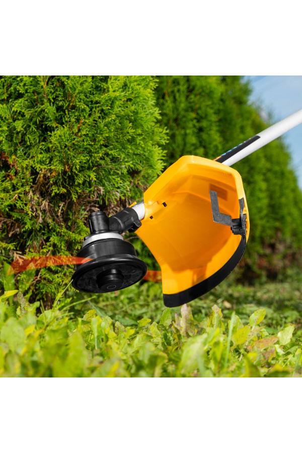 Триммер бензиновый DTL-33S, 33 см3, разъемная штанга, состоит из 2 частей Denzel