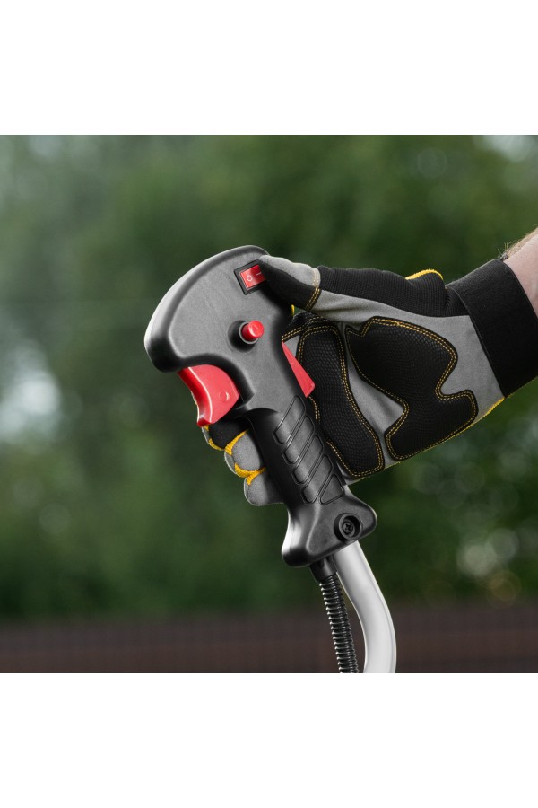 Триммер бензиновый DTL-33S, 33 см3, разъемная штанга, состоит из 2 частей Denzel