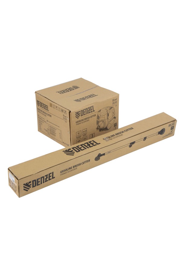 Триммер бензиновый DTL-33S, 33 см3, разъемная штанга, состоит из 2 частей Denzel