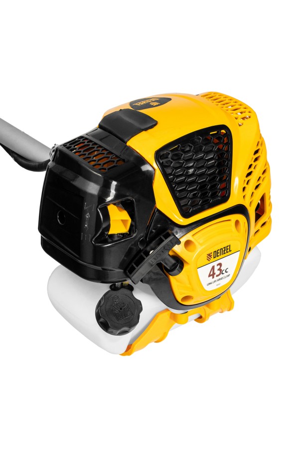 Триммер бензиновый DTL-43, 43 см3, неразъемная штанга, состоит из 2 частей Denzel