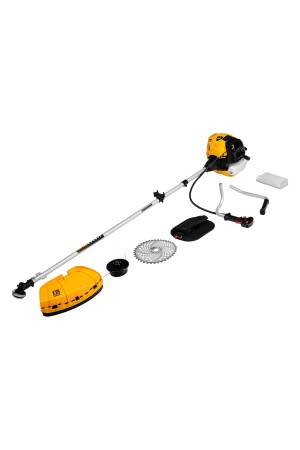 Триммер бензиновый DTL-43, 43 см3, неразъемная штанга, состоит из 2 частей Denzel