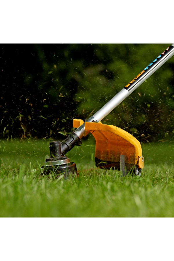 Триммер бензиновый DTL-43, 43 см3, неразъемная штанга, состоит из 2 частей Denzel