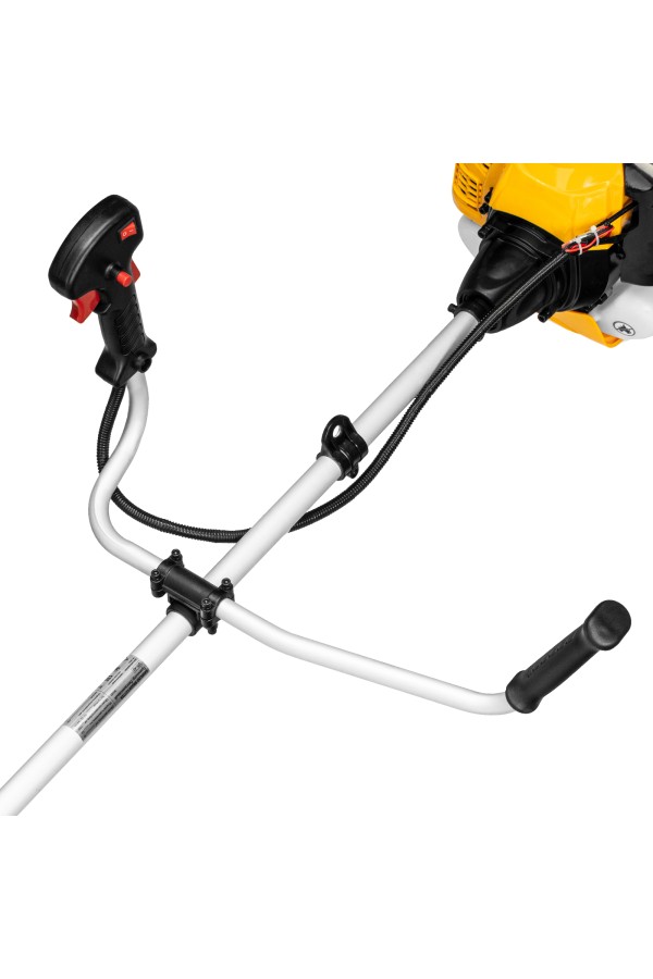 Триммер бензиновый DTL-43, 43 см3, неразъемная штанга, состоит из 2 частей Denzel