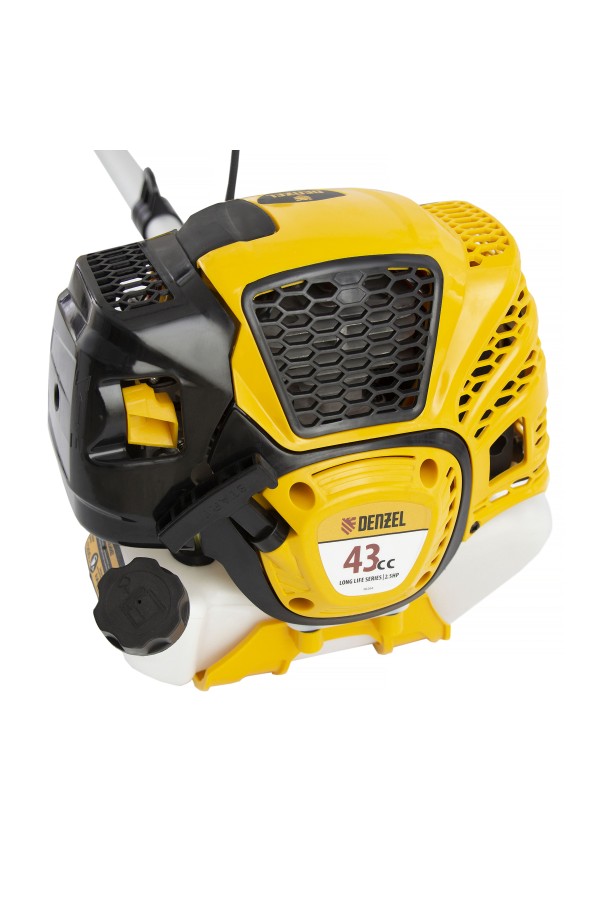 Триммер бензиновый DTL-43S, 43 см3, разъемная штанга, состоит из 2 частей Denzel