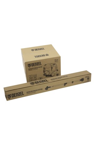 Триммер бензиновый DTL-52, 52 см3, неразъемная штанга, состоит из 2 частей Denzel