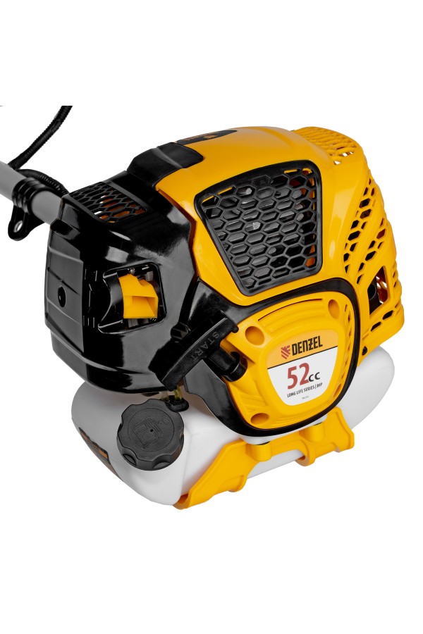 Триммер бензиновый DTL-52S, 52 см3, разъемная штанга, состоит из 2 частей Denzel