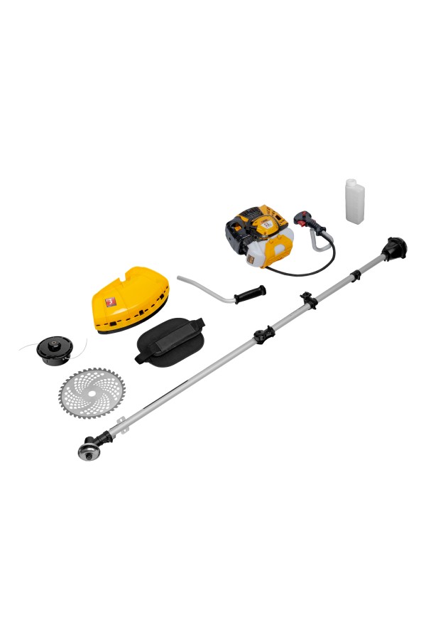 Триммер бензиновый DTL-52S, 52 см3, разъемная штанга, состоит из 2 частей Denzel