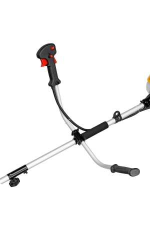 Триммер бензиновый DTL-52S, 52 см3, разъемная штанга, состоит из 2 частей Denzel