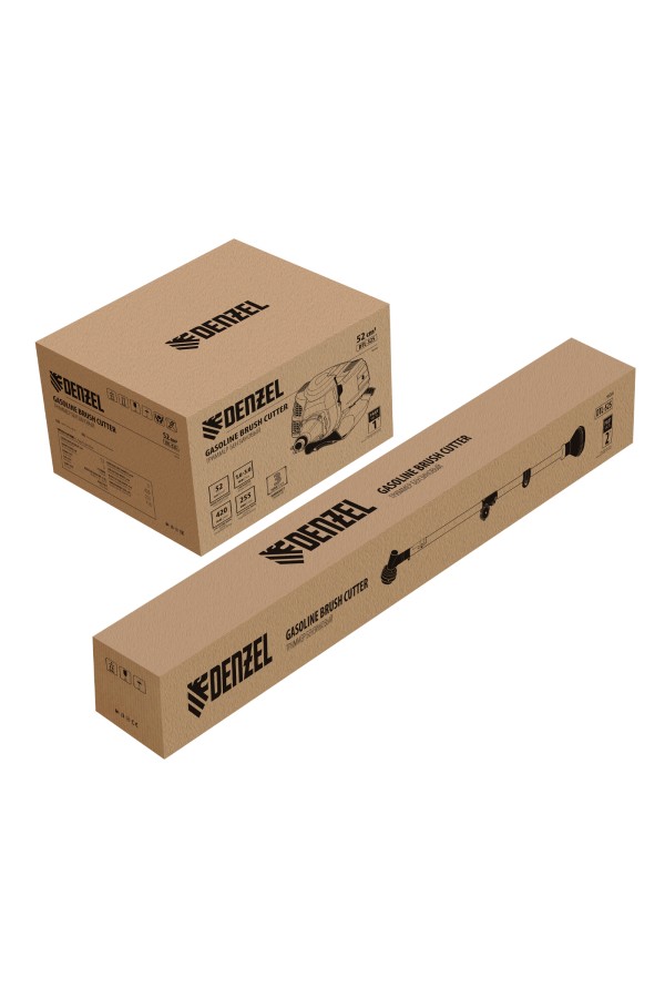 Триммер бензиновый DTL-52S, 52 см3, разъемная штанга, состоит из 2 частей Denzel