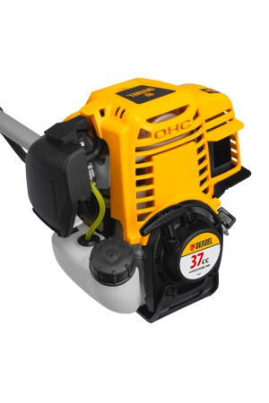 Триммер бензиновый DTL-37-4T, 4-тактный, 37 см3, неразъемная штанга, состоит из 2 частей Denzel