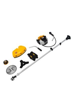 Триммер бензиновый DTL-37-4T, 4-тактный, 37 см3, неразъемная штанга, состоит из 2 частей Denzel