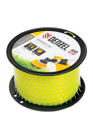 Леска для триммера круглая, 1,6мм х 408м, на DIN катушке FLEX CORD, Denzel