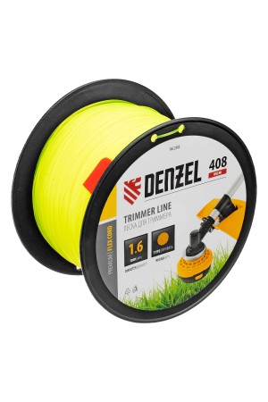 Леска для триммера круглая, 1,6мм х 408м, на DIN катушке FLEX CORD, Denzel