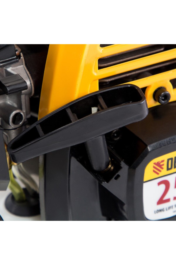 Триммер бензиновый DR-25, 25 см3, неразъемная штанга, состоит из 2 частей Denzel